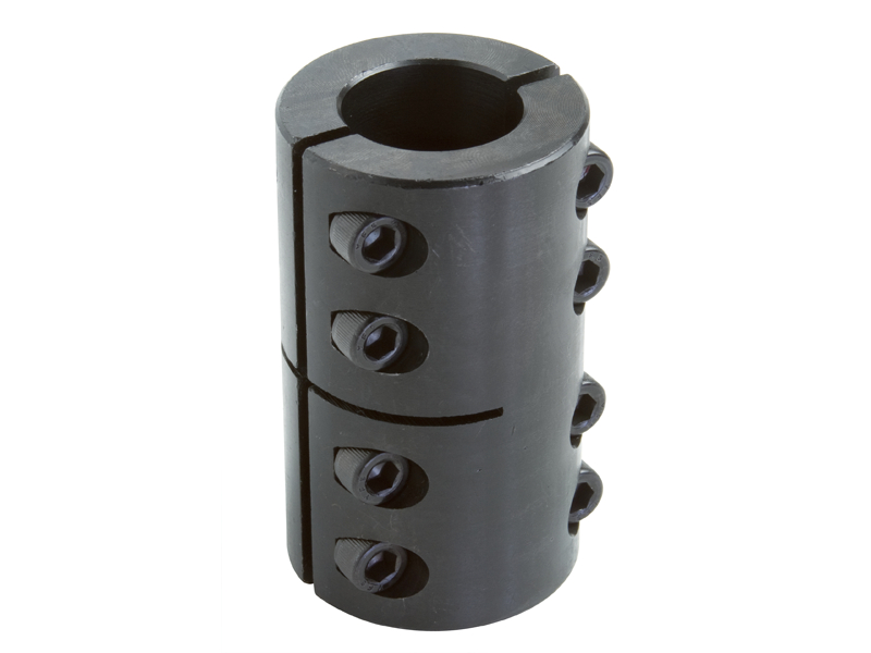 Climax Metal Products 2MISCC-16-16-KW 2MISCC Series Side 1: 16 mm, Bore ASTM A108 Black Oxide Metric Two-Piece Industry Standard Clamping Couplings w/Keyway 2MISCC-Series Steel 