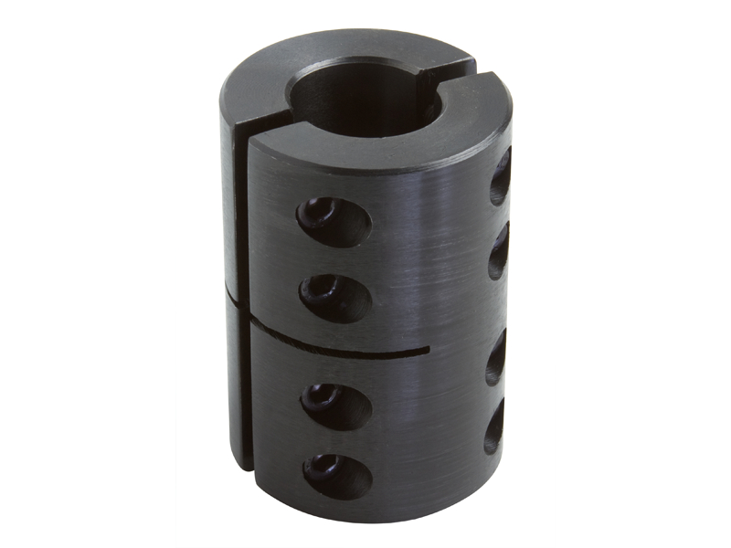 Bore CC Series Climax Metal Products CC-150-150-KW One-Piece Clamping Couplings Recessed Screw w/Keyway CC-Series Bore Side 2 Side 1: 1.5000 in Black Oxide ASTM A108 Steel