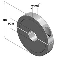 Re-Machinable Two-Piece Clamping Collars R2C-Series On Climax Metal ...