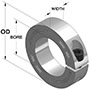 thumbnail image 2 of 30mm ID 2-Piece Metric Clamp Collar - GM2C-30-B By Climax Metal Products 2 of 14
